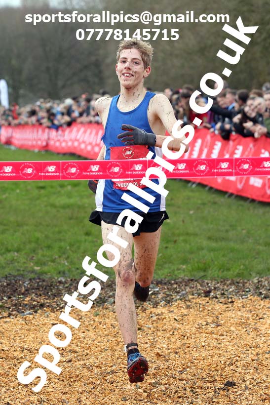 Junior boys, 2020 New Balance English Schools Champs., Sefton Park, Liverpool. Photo: David T. Hewitson/Sports for All Pics